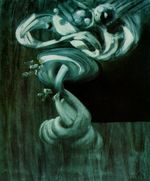 Этюд вазы с фруктами. 'Быстро движущийся Натюрморт' 1956 Этюд вазы с фруктами. 'Быстро движущийся Натюрморт' 1956